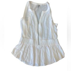 IRO Dover zip front peplum tank